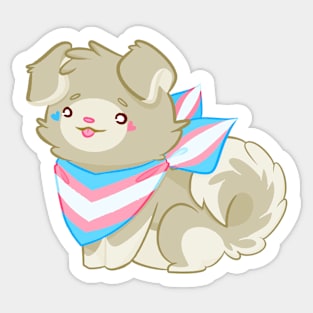 Proud Pupper (Trans) Sticker